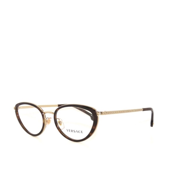 Versace VE1258 1440 52 Havana Gold Eyeglasses 1258